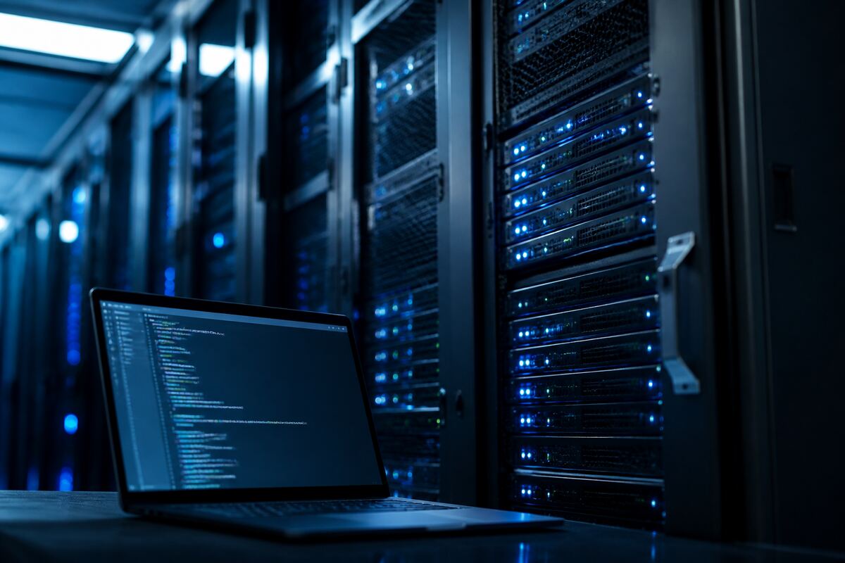 Container platform work beside a server cluster